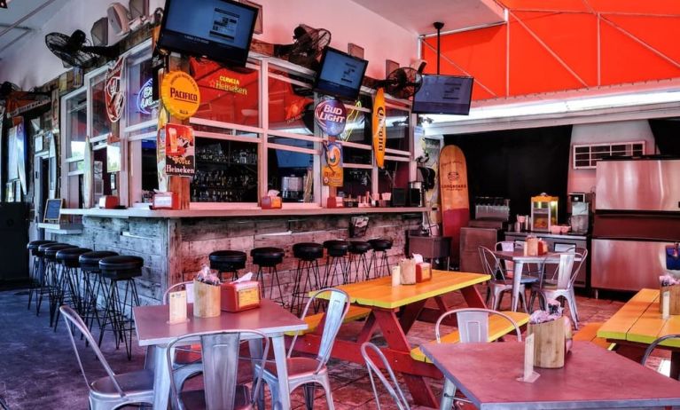 On-site bar and lounge area at Hollywood Beach Suites, A South Beach Group Hotel.