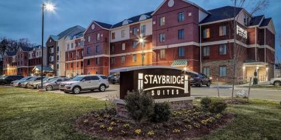 Exterior and parking area at Staybridge Suites Washington D.C.- Greenbelt.