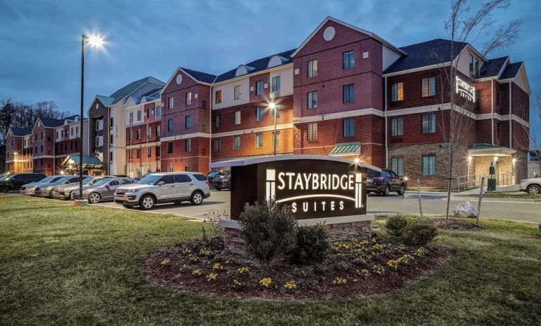 Exterior and parking area at Staybridge Suites Washington D.C.- Greenbelt.