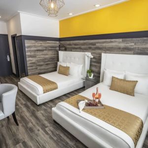Day use twin room with workspace at Catalina Hotel & Beach Club.