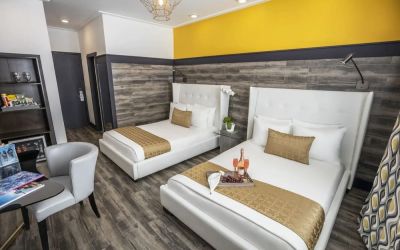 Day use twin room with workspace at Catalina Hotel & Beach Club.