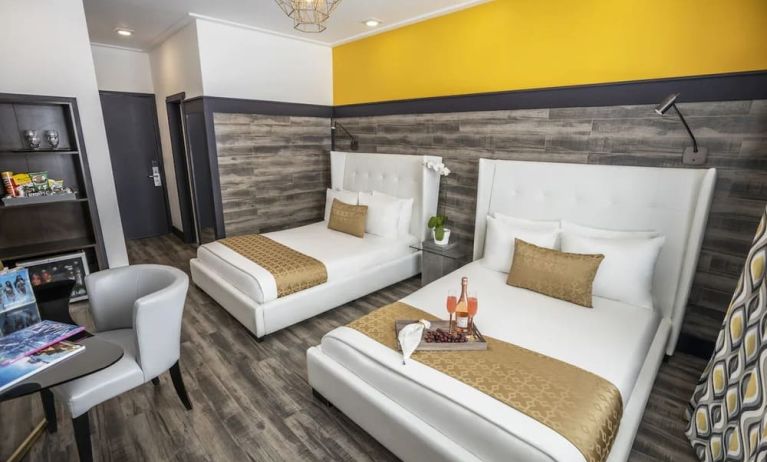 Day use twin room with workspace at Catalina Hotel & Beach Club.