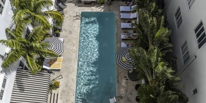 Outdoor pool at Hotel Croydon.