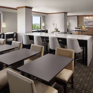 Dining area at Hilton Short Hills.