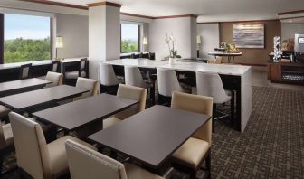 Dining area at Hilton Short Hills.