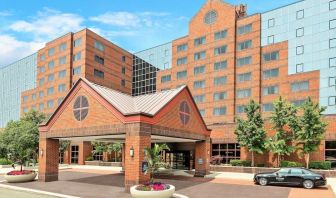 Entrance at Hilton Short Hills.
