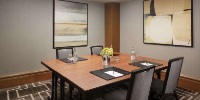 Professional meeting room at Hilton Short Hills.