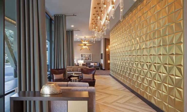 Lounge seating at H Hotel Los Angeles, Curio Collection By Hilton.