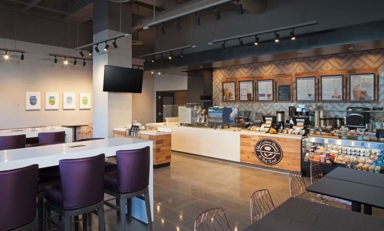 On-site coffee shop, perfect for coworking at H Hotel Los Angeles, Curio Collection By Hilton.