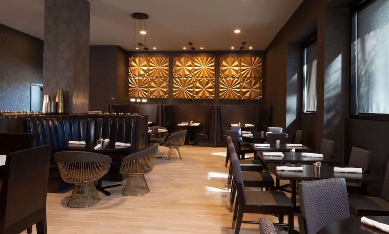 Hotel restaurant at H Hotel Los Angeles, Curio Collection By Hilton.