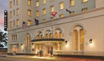 Entrance at Hilton Baton Rouge Capitol Center.