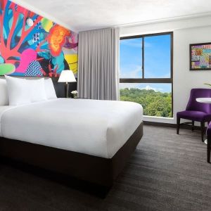 Day use room with natural light at Hotel Studio Allston.