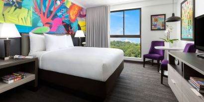 Day use room with natural light at Hotel Studio Allston.