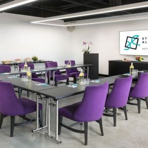 Meeting room at Hotel Studio Allston.