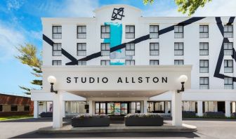 Hotel exterior at Hotel Studio Allston.