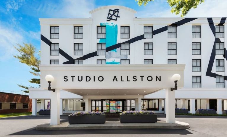 Hotel exterior at Hotel Studio Allston.