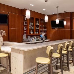 Cocktail bar at Hilton Garden Inn New York/West 35th Street.

