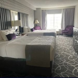 Day use twin room with lounge seating at Park Manor Hotel. 