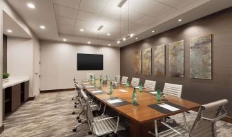 Professional meeting room with ergonomic chairs at DoubleTree By Hilton Hartford - Bradley Airport.