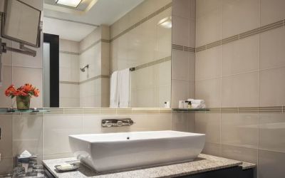 Private guest bathroom at Royalton Park Avenue.