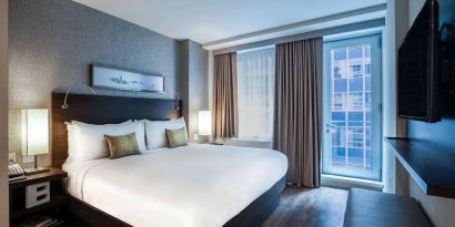 Day use room with balcony at The Bernic Hotel New York City, Tapestry Collection By Hilton.