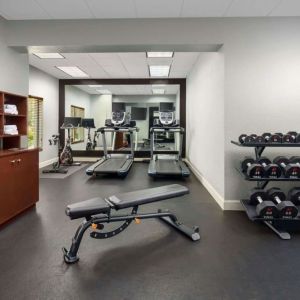 Fitness center at Homewood Suites By Hilton Miami Airport-Blue Lagoon.