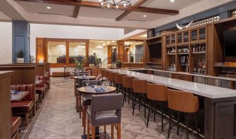Hotel bar at Hilton San Antonio Hill Country.
