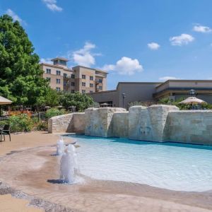 One of the 3 outdoor pools at Hilton San Antonio Hill Country.