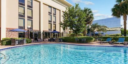 Refreshing outdoor pool at Hampton Inn Ft. Lauderdale-Cypress Creek.