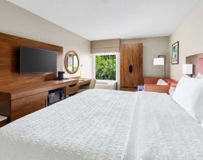 Day use room with work desk and natural light at Hampton Inn Ft. Lauderdale-Cypress Creek.