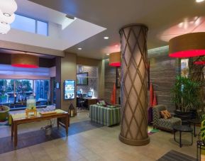 Lobby seating at Hilton Garden Inn New York/Manhattan-Midtown East.