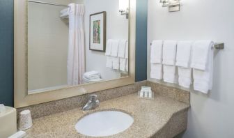 Private guest bathroom at Hilton Garden Inn Dothan.