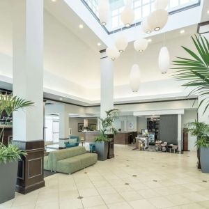 Hotel lobby at Hilton Garden Inn Dothan.