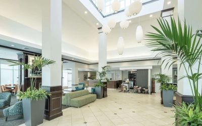 Hotel lobby at Hilton Garden Inn Dothan.