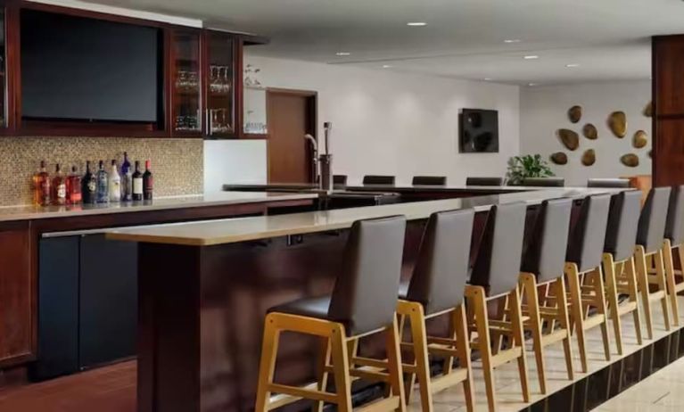 Hotel bar at Hilton Garden Inn Shreveport Bossier City.