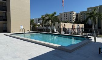 Outdoor pool at The Harrison Hotel Downtown Hollywood.