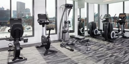 Well equipped fitness center at Spa and massage available at Le Méridien Columbus, The Joseph..