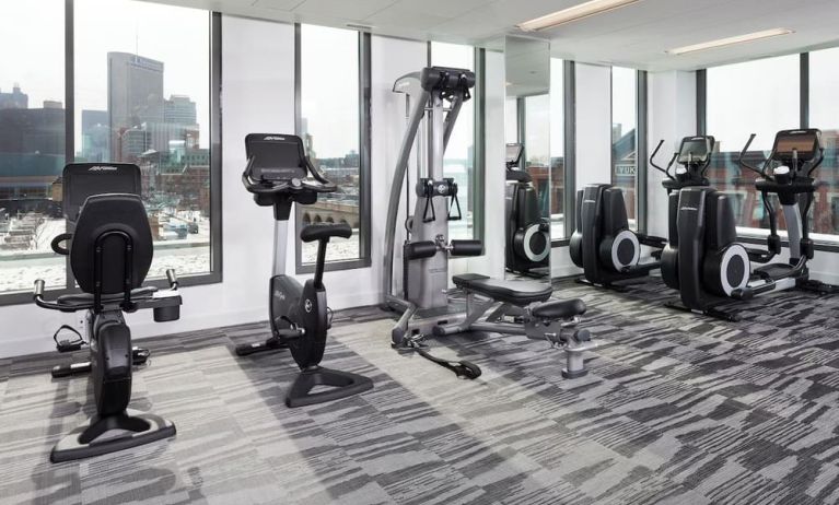 Well equipped fitness center at Spa and massage available at Le Méridien Columbus, The Joseph..