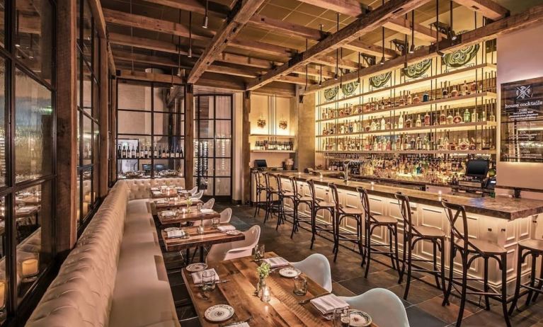 On-site bar and dining area at Le Méridien Columbus, The Joseph.