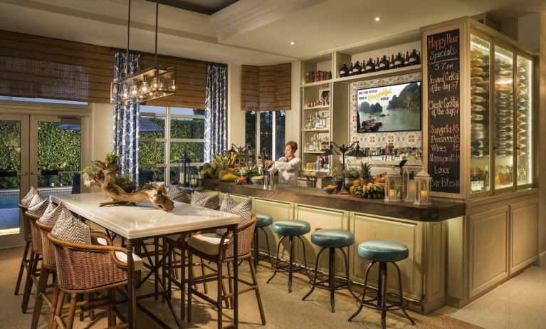 On-site bar at Circa 39 Hotel.