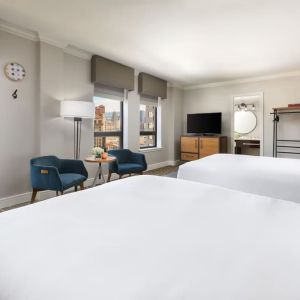 Day use twin room with private bathroom at Stanford Court San Francisco.