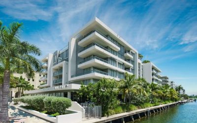 Exterior view of The Altair Hotel Bay Harbor.
