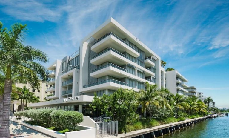 Exterior view of The Altair Hotel Bay Harbor.
