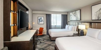 Day use twin room with work desk at DoubleTree By Hilton Washington DC North/Gaithersburg.