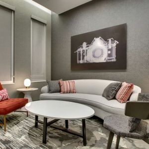 Lounge seating at The Rose Hotel Chicago O’Hare, Tapestry Collection By Hilton.