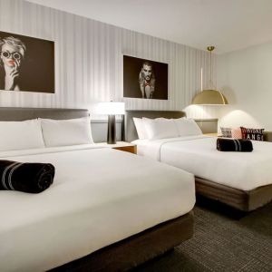 Day use twin room at The Rose Hotel Chicago O’Hare, Tapestry Collection By Hilton.