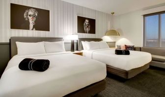 Day use twin room at The Rose Hotel Chicago O’Hare, Tapestry Collection By Hilton.