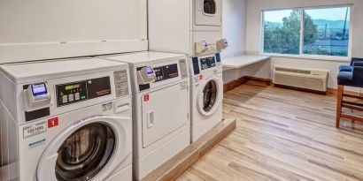 Laundry room available for guests at Hampton Inn Vallejo.
