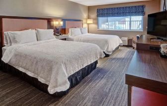 Day use twin room at Hampton Inn Vallejo.