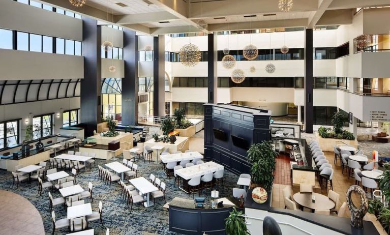 Lobby at Embassy Suites By Hilton West Palm Beach Central.